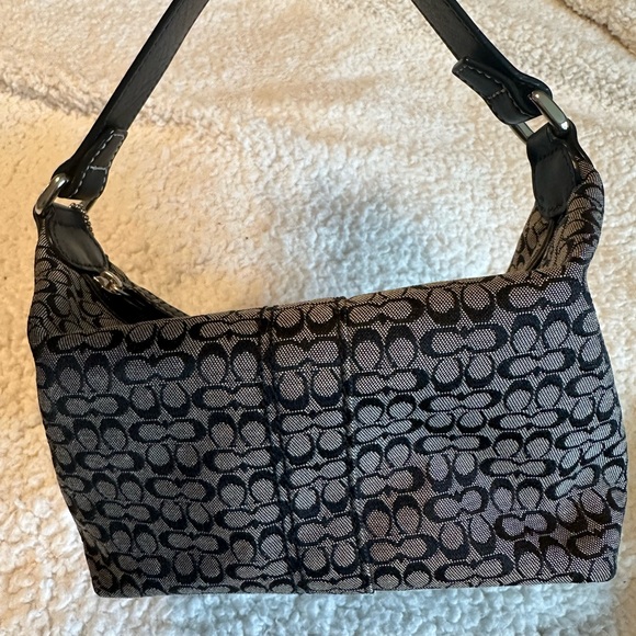 Coach Signature Black and Gray handbag - Picture 1 of 7